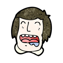 cartoon drooling man