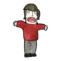 cartoon surprised man