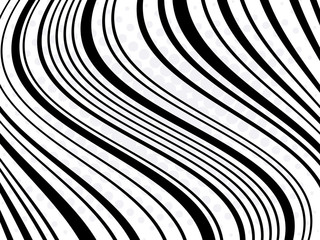 Abstract black strips background with halftone effect