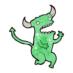 cartoon little devil