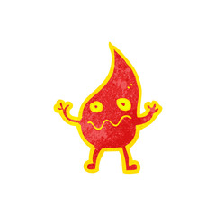 cartoon little fire spirit