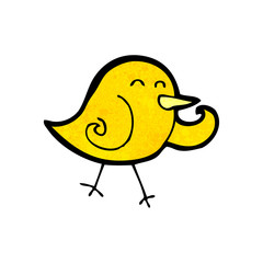 cartoon little bird
