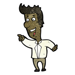 cartoon man pointing and laughing