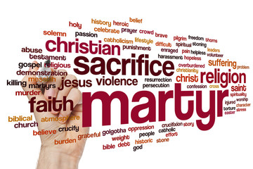 Martyr word cloud