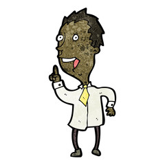 cartoon man with idea