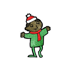 cartoon christmas imp