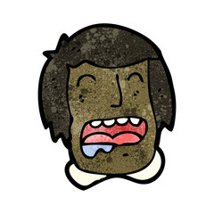 cartoon drooling face