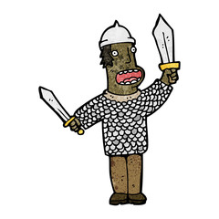 cartoon medieval soldier