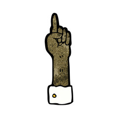 pointing hand symbol cartoon