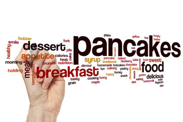 Pancakes word cloud concept