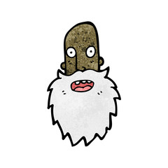 cartoon old man's face