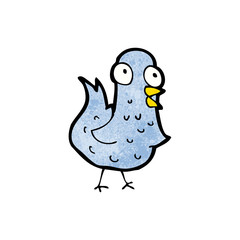 cartoon blue bird