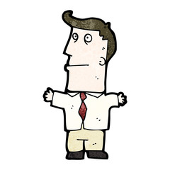 cartoon office man