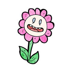 flower cartoon character