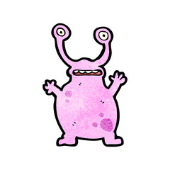 cartoon alien monster