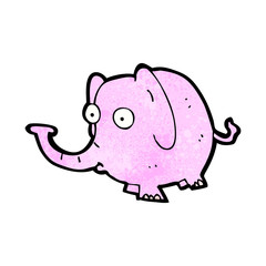 cartoon pink elephant