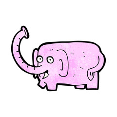 cartoon pink elephant