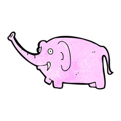 cartoon pink elephant
