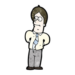 cartoon office man