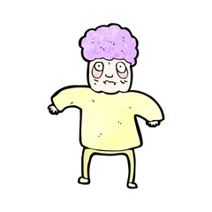 cartoon old woman