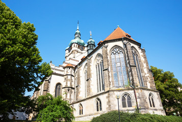Fototapeta na wymiar Melnik Kostel sv. Petra a Pavla, Czech Republic 