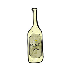 cartoon wine bottle