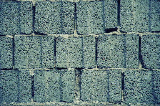Wand aus Betonsteinen