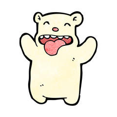 cartoon little polar bear