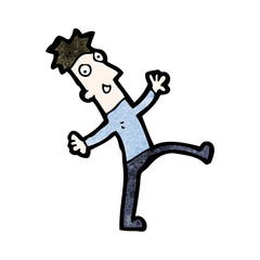 cartoon dancing man