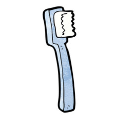 cartoon tooth brush