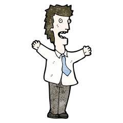 cartoon angry boss shouting