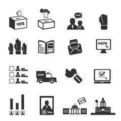 democracy icons vector illustration