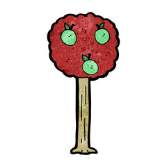 cartoon apple tree