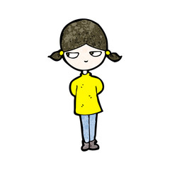 cartoon annoyed girl