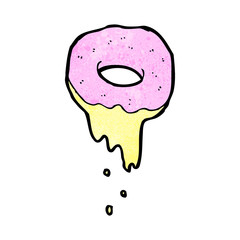 cartoon pink doughnut