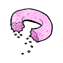cartoon pink doughnut