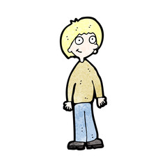 cartoon blond boy