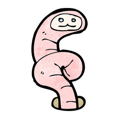 cartoon worm