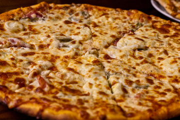 Pizza with cheese