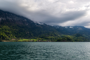 Brienz Lake, Interlaken region in Switzerland