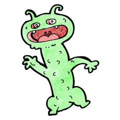 cartoon weird monster