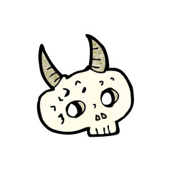 funny cartoon skull