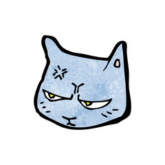 annoyed cat cartoon
