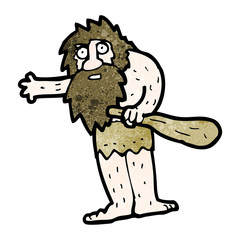 cartoon cave man