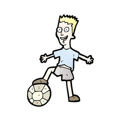 cartoon soccer player