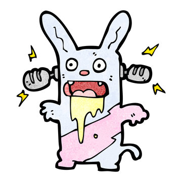 recommend clip art: cartoon crazy bunny rabbit listening to music