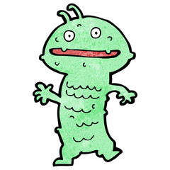 funny cartoon alien