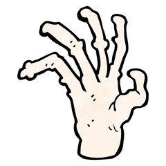 cartoon spooky hand