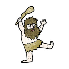 cartoon cave man