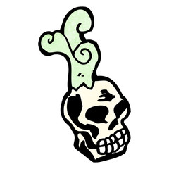 cartoon skull symbol